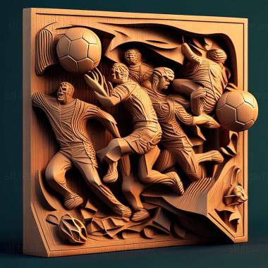 3D model Pure Football game (STL)